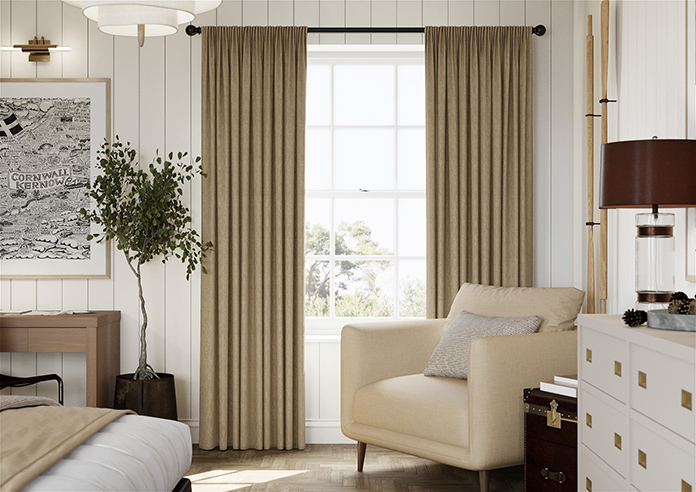 Genoa Faux Silk (Blackout), Gold Shimmer - Made to Measure Curtains - Image 3